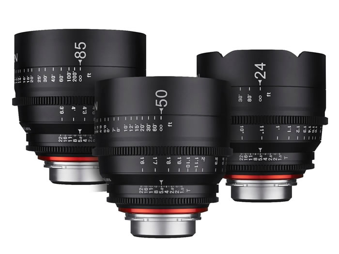 Xeen Cine Lens Set (3 Lenses)